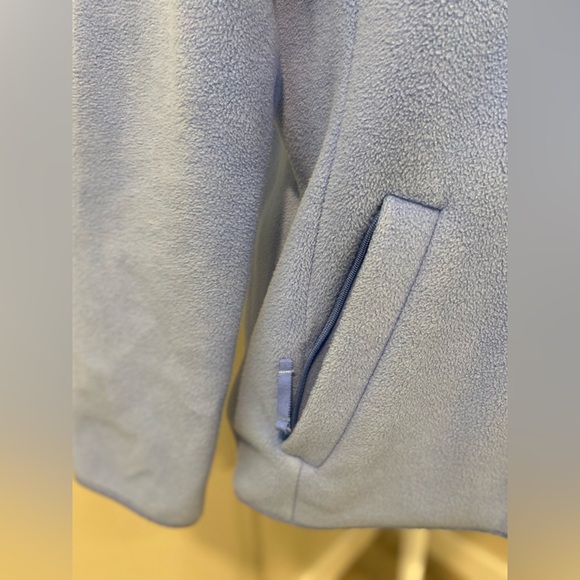 Women Talbots fleece jacket blue Medium/P quilted full zip - Picture 3 of 7